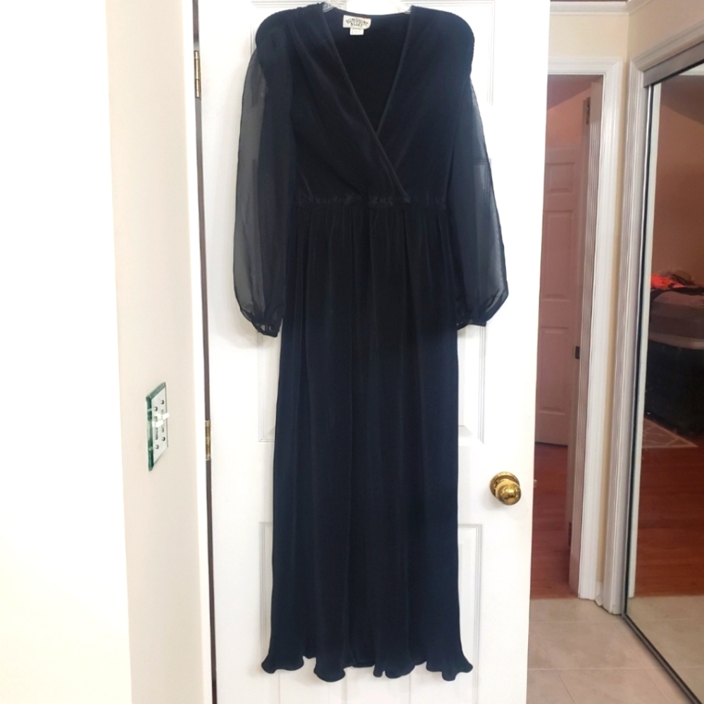 Vintage Sunshine Alley Long Black Dress